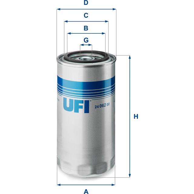 UFI 24.062.00 Bränslefilter Skruvfilter