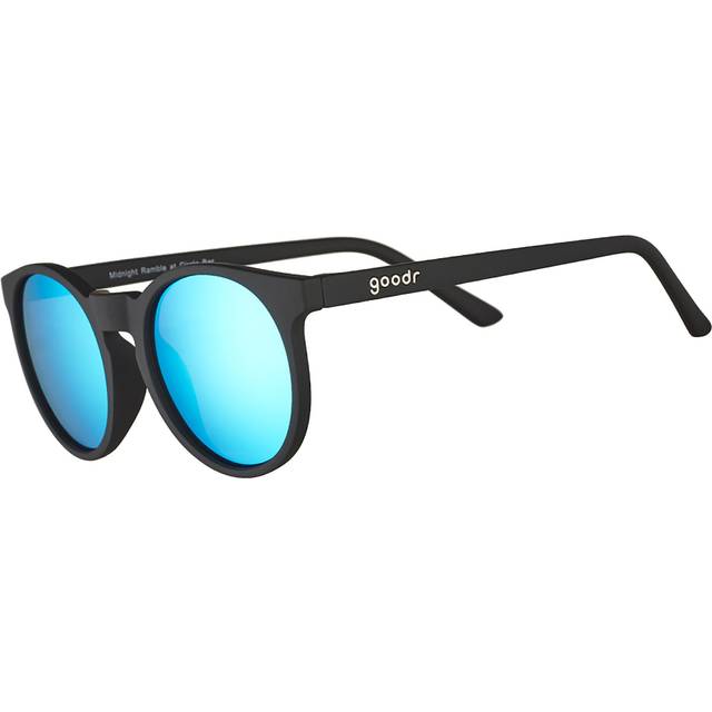 Unisex Goodr Midnight Ramble Sunglasses - Blue - Size OS - Eyewear - Black