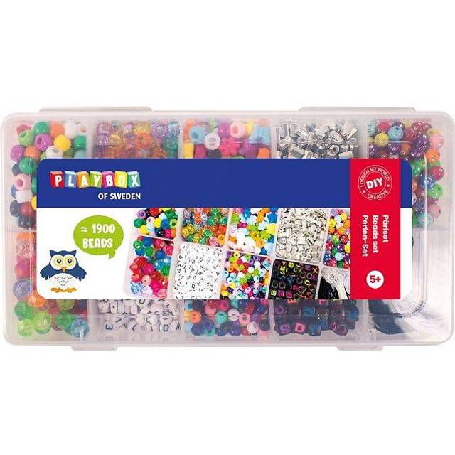 Pärlmix i förvaringsbox 1900-p, Playbox