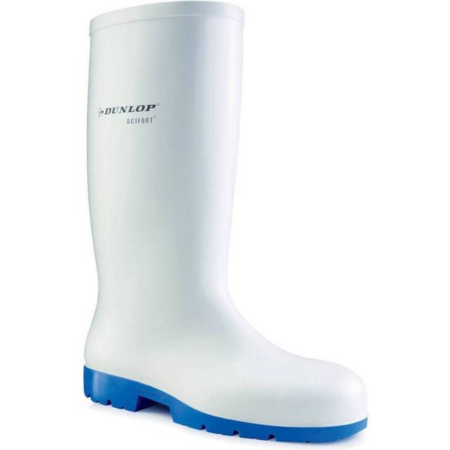 Dunlop Plain Rubber Wellingtons White/green  11 Colour: White/green, S