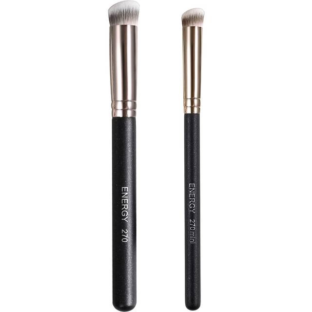 ENERGY Foundation Brushes Set Professional Under Eye Concealer Brushes Perfect For Blending Liquid Cream or Flawless Powder Cosmetics Buffing Stipplin