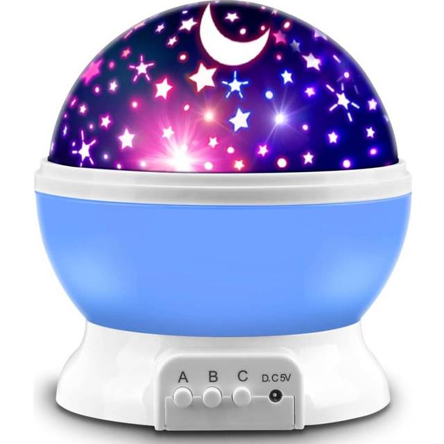 Fantasy Spinning KidsStarlight Projection Night Light 1-14 Years Kids Bedroom Gift,Twinkling Stars and Moon in the Dark Let Your Child Sleep Quietly