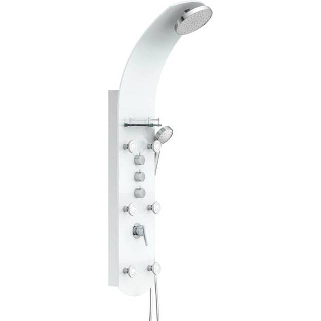 Mixer Shower Tower Panel - White (140cm H)