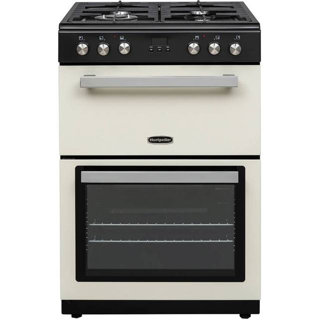 Montpellier MMRDF60FC 60cm Dual Fuel Mini Range Cooker in Cream, Cream