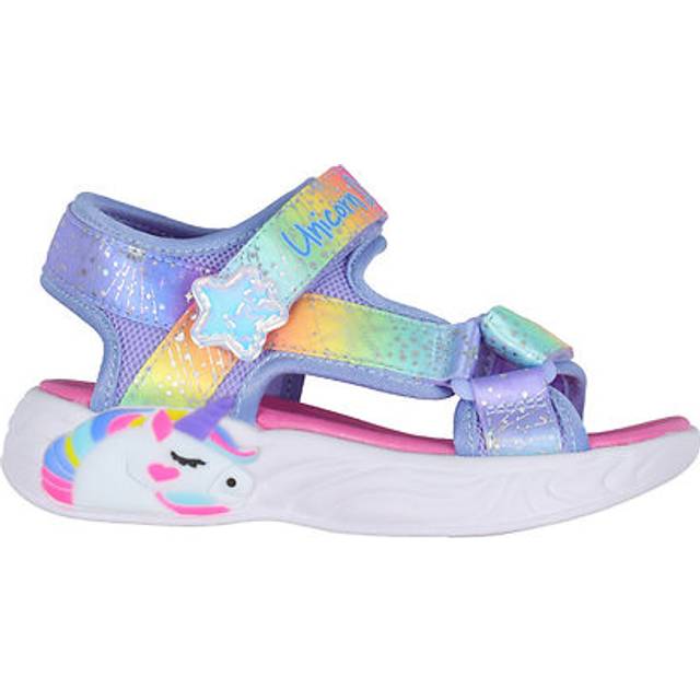Skechers Sandaler m. Ljus - S Ljus Unicorn Drömmar - Blue/Multi - Skechers - 29 - Blinkande skor