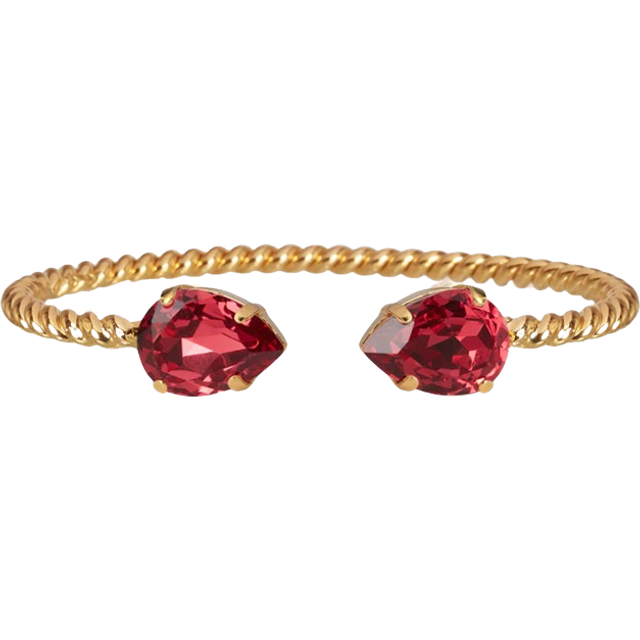 Mini Drop Bracelet Gold Mulberry Red - Stjärnurmakarna