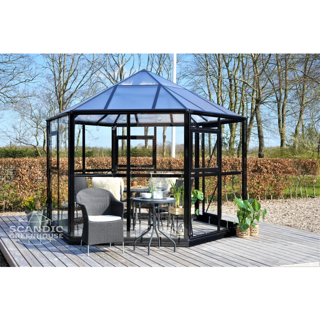 Scandic Greenhouse Odin 8m² 4mm Aluminium Hærdet glas