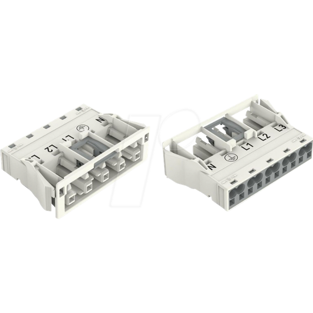 770-725 (50 Stück) - Female connector 2x0.5-4mmq white, 770-725