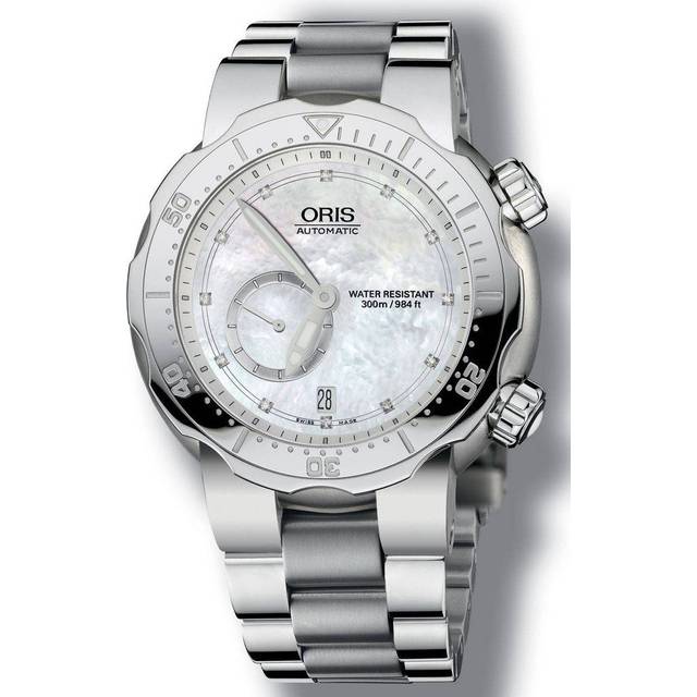 Oris Divers Titan Small Second Date Diamond D - White