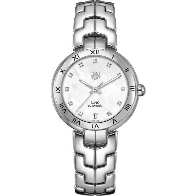 TAG Heuer Watch Link Diamond Dial - White