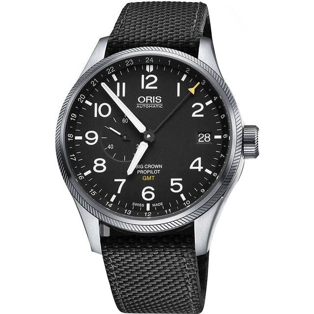 Oris Watch Big Crown Propilot GMT Black Textile D - Black