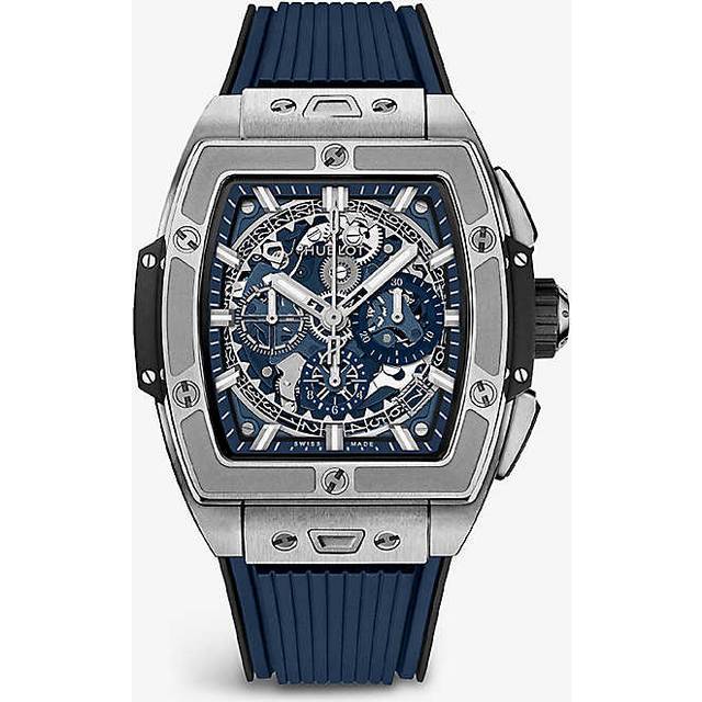 Hublot Mens Blue 642.nx.7170.rx Spirit of Big Bang Ceramic and Rubber Automatic