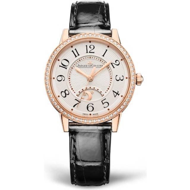 Jaeger-LeCoultre Rendez-Vous Classic Ladies' Diamond Bezel & 18ct Rose Gold Leather Watch