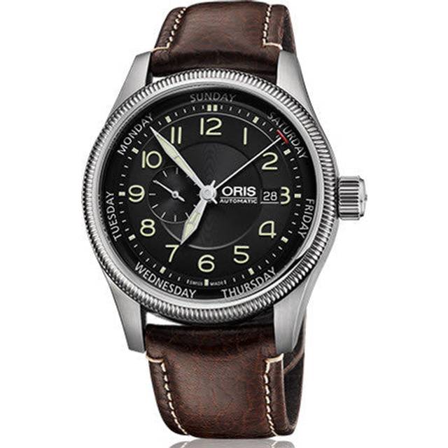 Oris Watch Big Crown Original Pointer Day Leather - Black