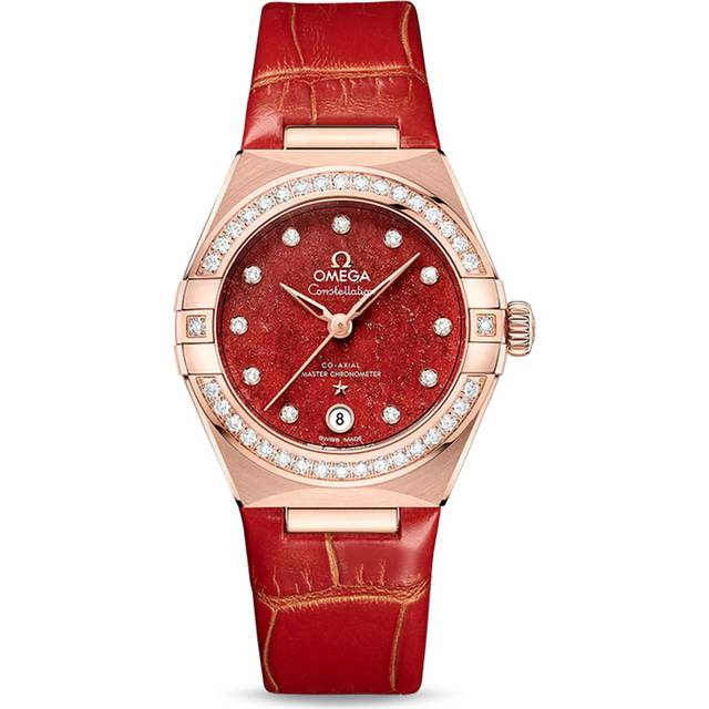 Constellation Co-Axial Master Chronometer 29mm Ladies Watch Red