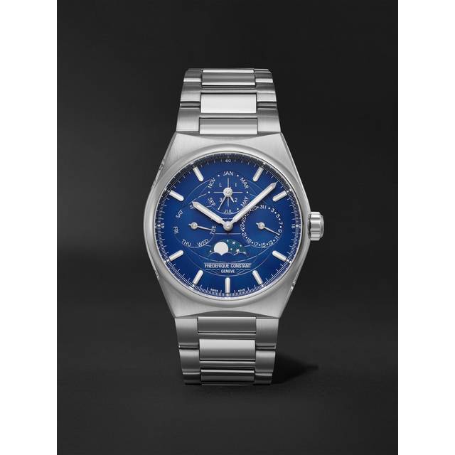 Frederique Constant - Highlife Automatic Perpetual Calendar Moon-Phase 41mm Stainless Steel Watch, Ref. No. FC-775N4NH6B - Men - Blue
