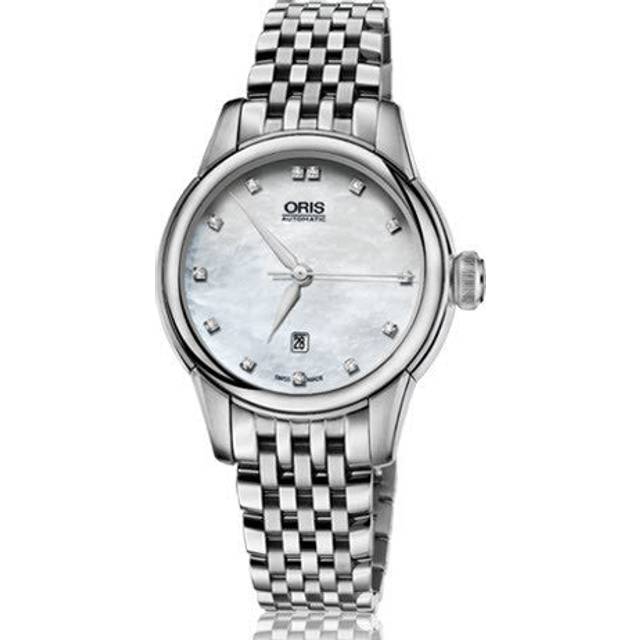Oris Watch Artelier Lady Date Bracelet - White