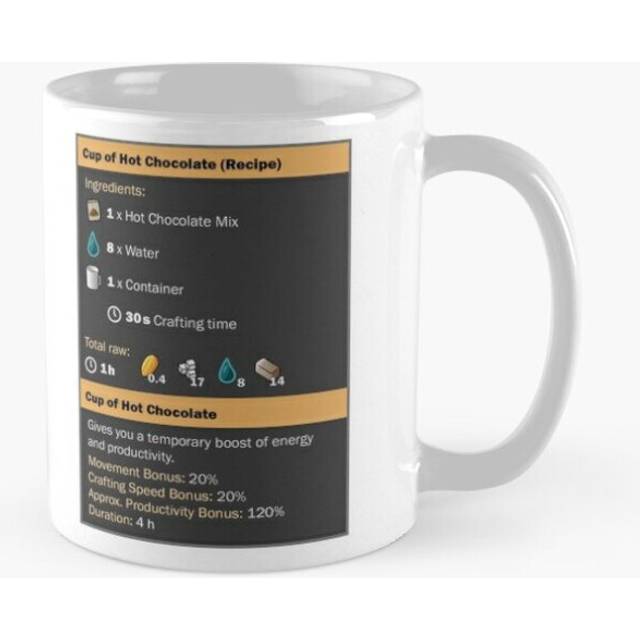 Mugs 11oz Cup of Coffee Hot Chocolate (Recipe) Coffee Ceramic Mug Funny Anniversary Novelty Christmas Gift
