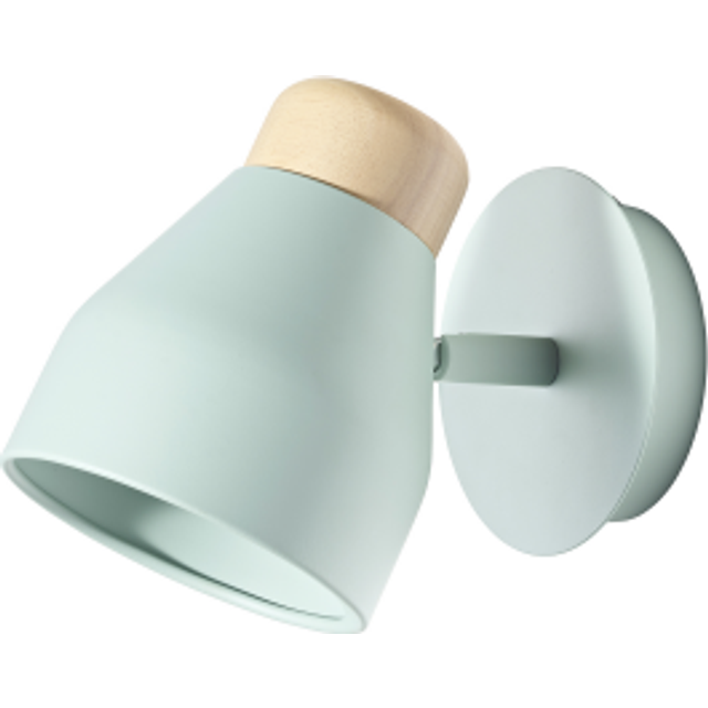 Contemporary scandinavian designed wall light fitting in pastel duck egg by h...