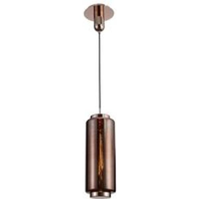 Mantra M6196 Jarras Pendant 20cm Round 1 Light Copper/Rose Gold Glass