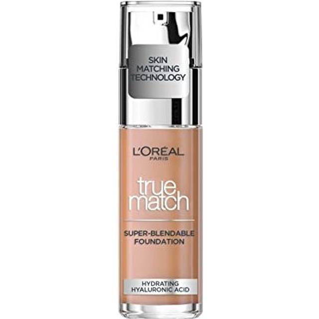 L'Oreal Paris True Match Liquid Foundation, Skincare Infused With Hyaluronic Acid, Spf 17, Available In 40 Shades, 2C Rose Vanilla, 30 Ml