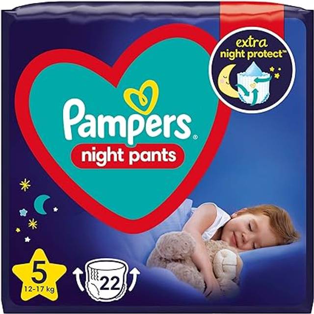 Pampers Night Pants Size 5 engångsbyxor för blöjor för natten 12-17 kg 22 st.