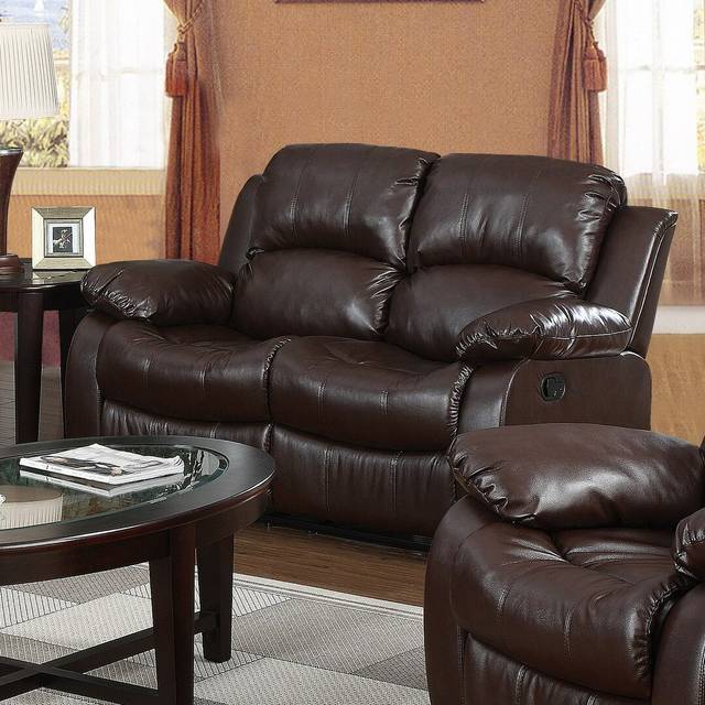 Cornwall Reclining Loveseat - Brown (96.5cm H X 153cm W X 99cm D)