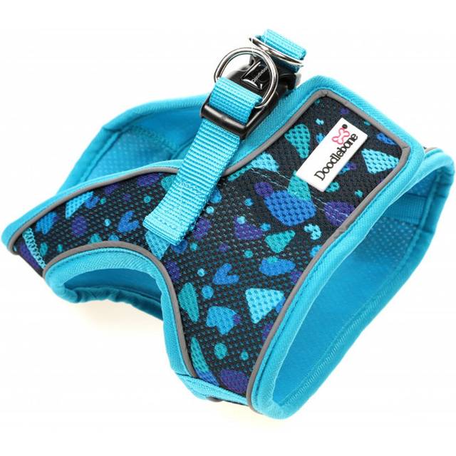 Doodlebone Originals Snappy Pattern Dog Harness Electric Party 7 Sizes - 1-2