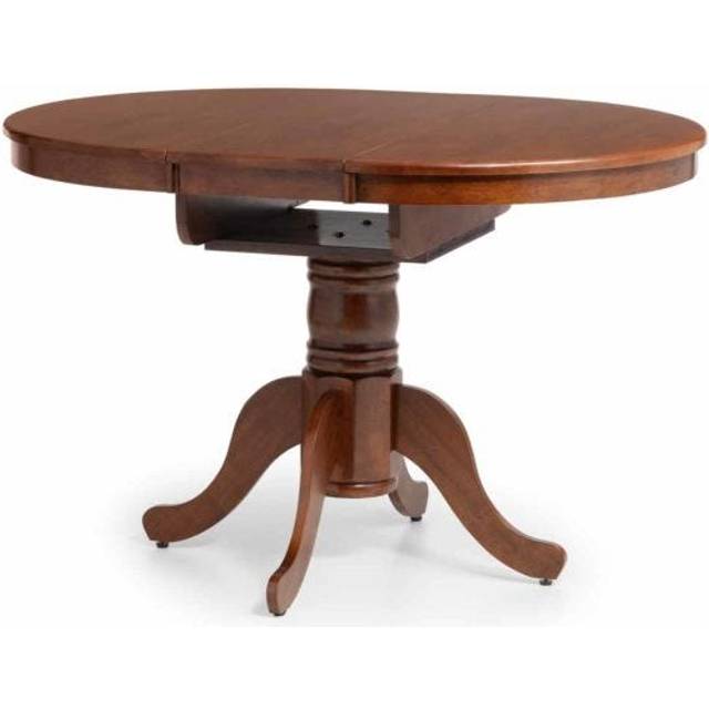 Julian Bowen Canterbury Round To Oval Extending Table - Brown