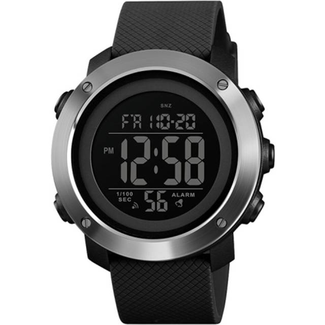 Multifunctional Outdoor Fashion Noctilucent Waterproof Steel Ring Digital Watch (Black)