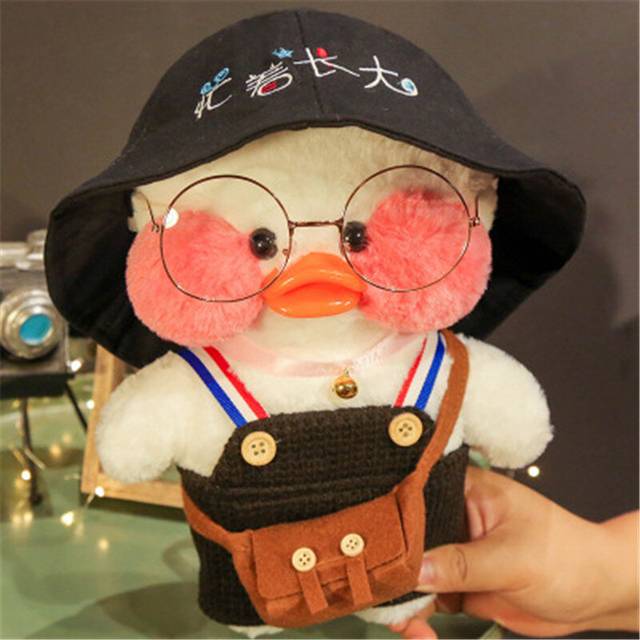 (36) Lalafanfan Little Yellow Duck 30cm Cafe Duck Plush Toy Stuffed Animal