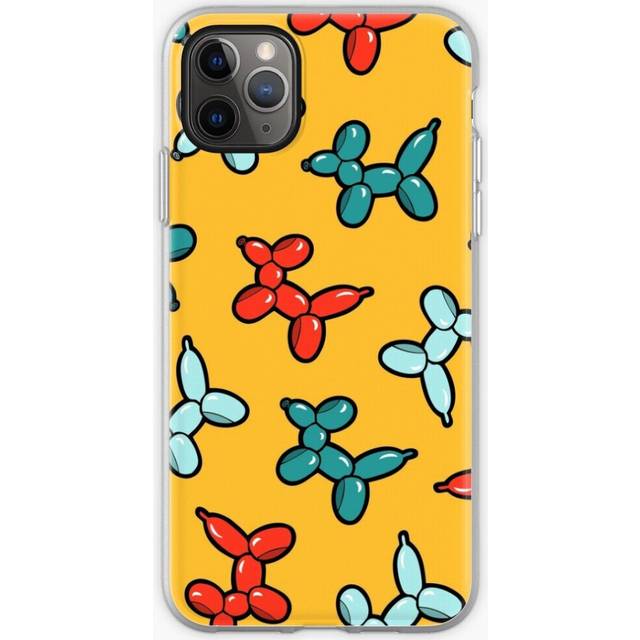 Phone Case Balloon Animal Dogs Pattern in Yellow for iPhone Samsung 14 13 12 11 Plus Pro Max Galaxy S23 S22 Ultra Note 20 10