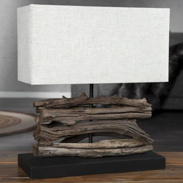 Nyla 40cm Dark Brown Table Lamp (40cm H X 35cm W X 15cm D)