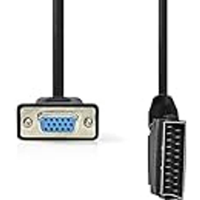 Nedis SCART Kabel 480p 2.00 m Runde PVC Sort
