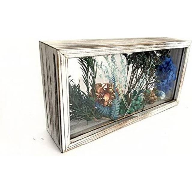 Acrylic Photo Frames, 26X13 cm Clear Double Sided Picture Frame, Desktop Postcard Display Commemorative photo Collection frame Animal and plant