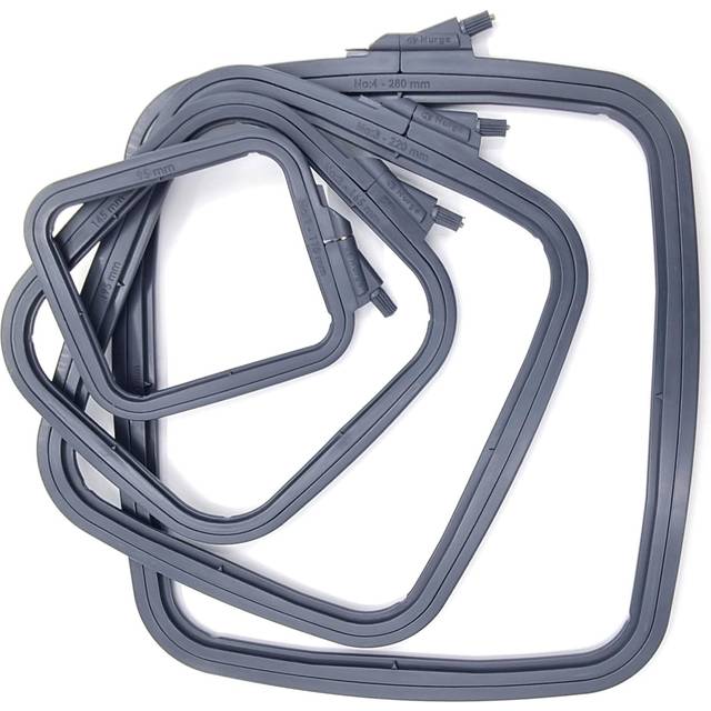 Nurge Anthracite 4 Pcs Set Plastic Square Embroidery Hoop  Cross Stitch Hoops  Punch Needle Hoop   DIY Craft Sewing ABS Plastic Embroidery Hoops