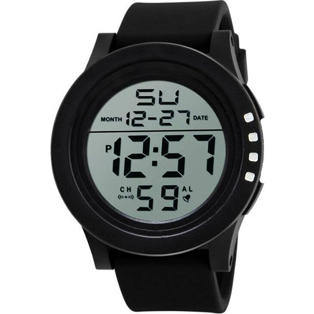 50m Waterproof Men's Digital Fitness Outdoor Wristwatch for Men Automatic Sports Automatic Date Watch Male Smart Montre Homme - White
