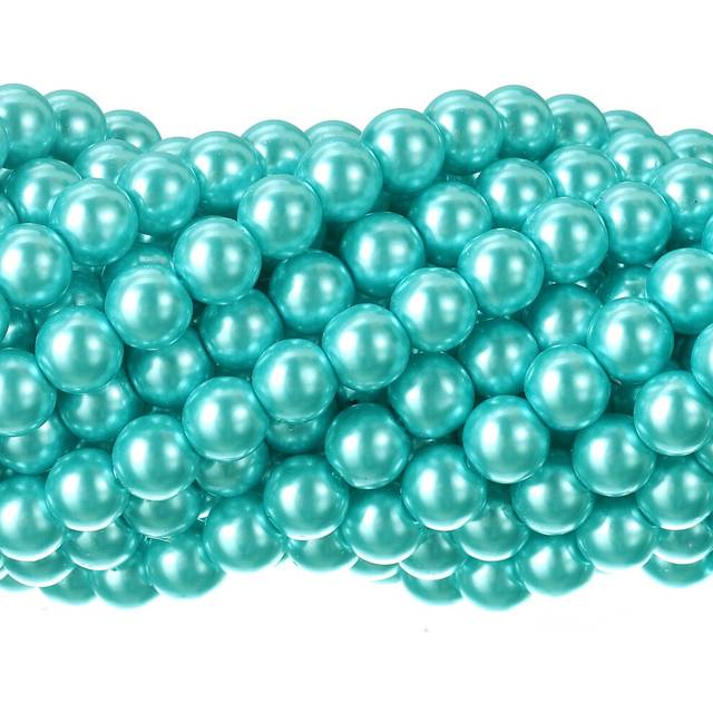 RUBYcA 200Pcs czech Tiny Satin Luster glass Pearl Round Bead DIY Jewel