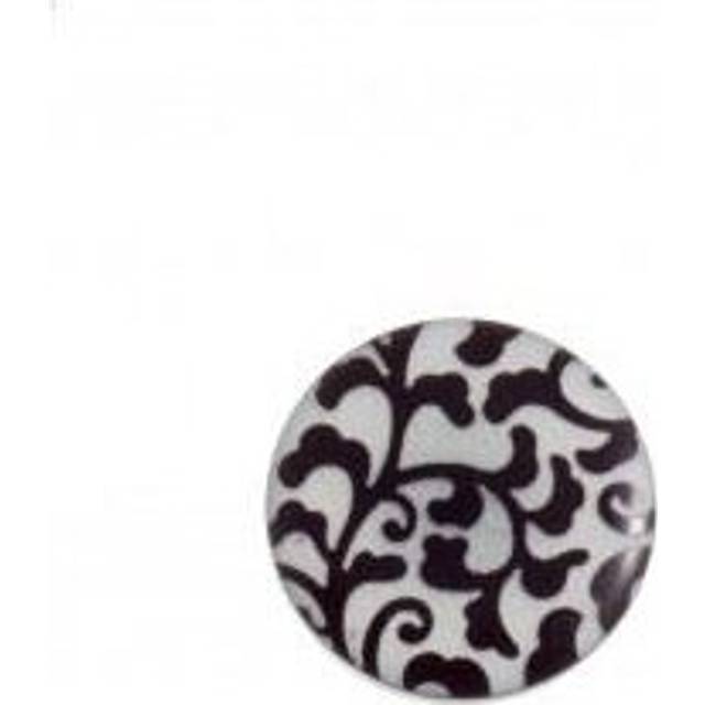 Trimits Round Leaf Shank Buttons Pearl & Black