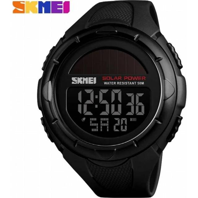 Solar Power Outdoor Sports Watches Men Shock Digital Watch Chrono 50M Water Resistant Wristwatches Male Relogio Masculino - Multicoloured