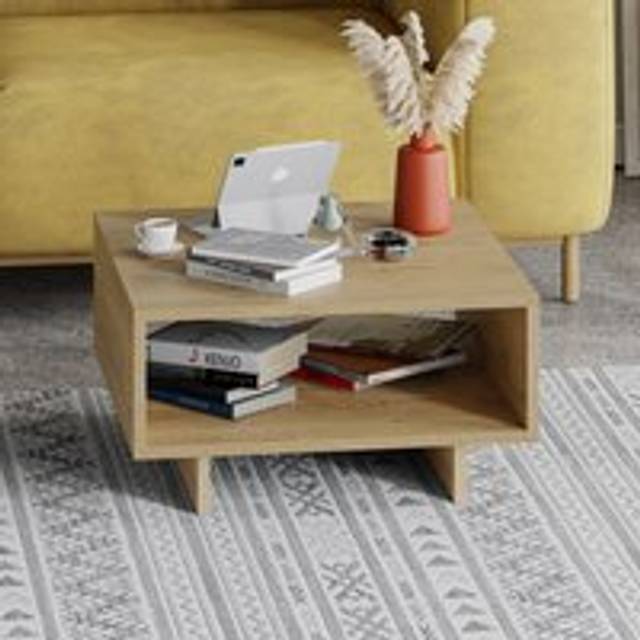 Decortie Hola Oak Coffee Table - Cream