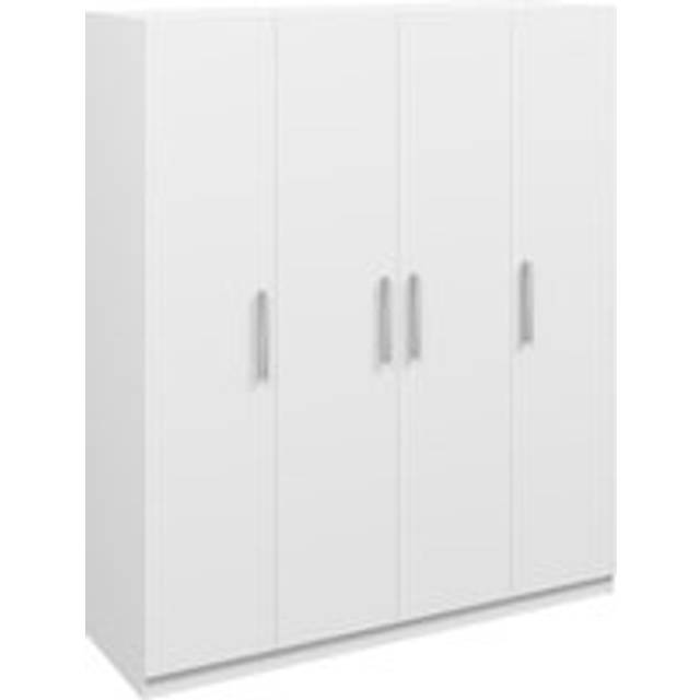 Aspen 4 Door Wardrobe Gloss White - White