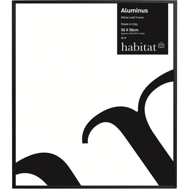 "Habitat Aluminus Black Metal Picture Frame - 20x20"""
