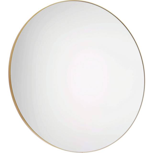 Habitat Gold Brushed Round Wall Mirror - 82x82cm