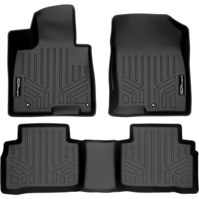 Smartliner SA0555-B0555 All Weather Custom Fit Black 2 Row Floor Mat Liner Set for 2022-2023 Hyundai Tucson