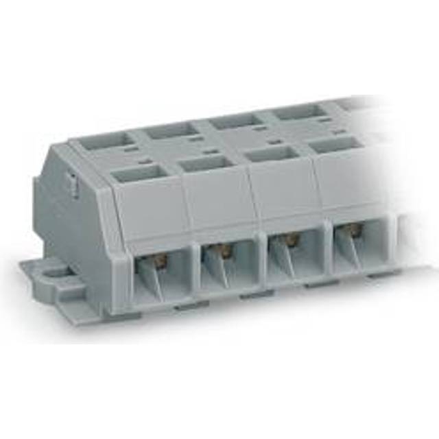 WAGO 261-205 5-way 2 Conductor Fixing Flanges Terminal Strip Grey ...