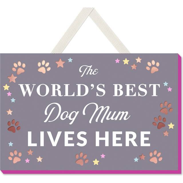 Hanging Plaque Sign Novelty Wall Home Decor Animal Lover Best Dog Mum