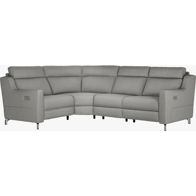 John Lewis Elevate Large 4 Seater Power Recliner Corner Sofa, Metal Leg