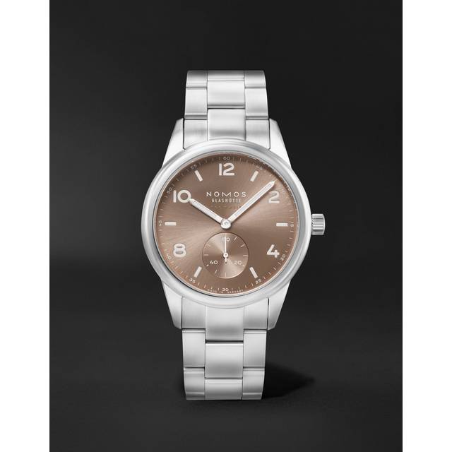 Nomos Glashutte Club Sport Neomatik 34 Gold Steel Back Watch