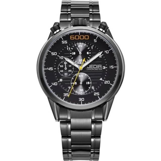3ATM Waterproof Arabic Numerals Scale Quartz Movement Three Functional Sub Dials(24 Hours, Stopwatch, Minute) Waist Watch